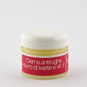 crema viso antirughe al burro di karité e vitamina E